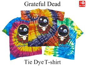 【ゆうパケット対応】Grateful Dead グレイトフル・デッド SPACE YOUR FACE タイダイ染め Tシャツ 両面プリント ラグラン 半袖 Healthknit ヘルスニット サイズ：L 【バンドT】【ロックT】【古着】古着【中古】 中古 mellow【あす楽対応】【古着屋mellow