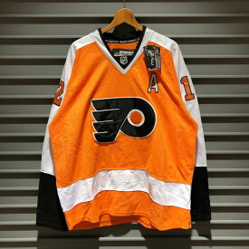 Deadstock カナダ製 Reebok CCM NHL Philadelphia Flyers リーボック フィラデルフィア フライヤーズ ホッケージャージ サイズ：54 オレンジ×ブラック×ホワイト Made in CANADA デッドストック【新古品】