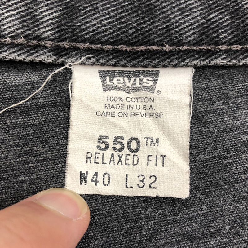 楽天市場】US古着 USA製 リーバイス Levi's 550 ブラックデニム パンツ
