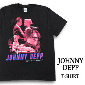 ★30%オフ クーポン 4/30 14時まで★ジョニー・デップ "ラム・ダイアリー" Tシャツ 半袖 JOHNNY DEPP "RUM DIARY" ムービー Tシャツ サイズ：メンズ XL ビッグサイズ ブラック あす楽対応 【新品】