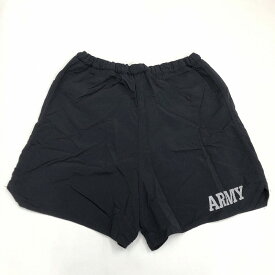 00's U.S.ARMY Training Shorts アメリカ軍 トレーニング ショーツ ショートパンツ リフレクタープリント サイズ(表記)：L ブラック【中古】