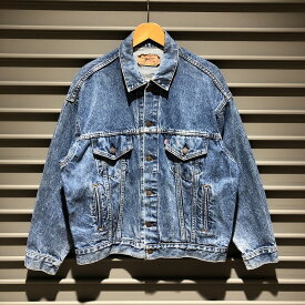 アメリカ製 リーバイス Levi's デニム ジージャン デニムジャケット 長袖 サイズ：メンズ M-L位 インディゴ Made in U.S.A【中古】