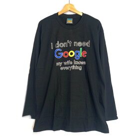 グーグル Google 企業 ロンT 長袖 サイズ：L, XL ブラック【新品】 新品 mellow 【古着屋mellow楽天市場店】