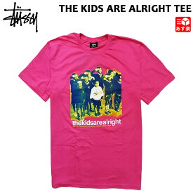 【ゆうパケット対応】 USA企画 STUSSY THE KIDS ARE ALRIGHT TEE / ステューシー キッズ オールライト プリント 半袖 Tシャツ 【サイズ：S , M , L , XL , XXL】【カラー：PINK】【カットソー】【ストリート】【1903814】【あす楽対応】【古着屋mellow楽天市場店】【新品】