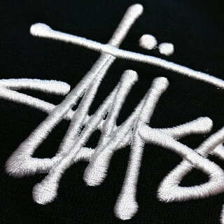 ステューシーSTUSSYスウェットパーカーベーシックコピーライトアップリケフーディーBASICCOPYRIGHTAPPLIQUEHOODブラックグリーンS,M,L,XL【118325】【新品】新品mellowUSA企画プルオーバー【あす楽対応】【古着屋mellow楽天市場店】