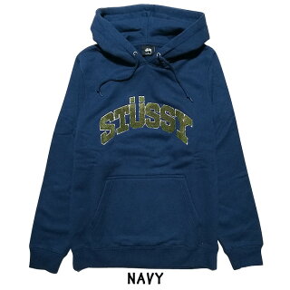 ステューシーSTUSSYスウェットパーカーフーディーシェニールアーチアップリケCHENILLEARCHAPPLIQUEHOODブラックグレーネイビーS,M,L,XL【118336】【新品】新品mellowUSA企画プルオーバーストリート【あす楽対応】【古着屋mellow楽天市場店】