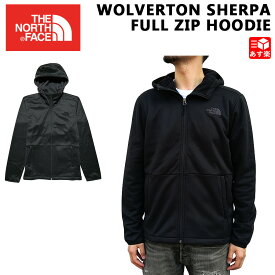 【20％オフ★お得なクーポンあり】ノースフェイス THE NORTH FACE ウルバートン シェルパ ジップ フーディー MEN'S WOLVERTON SHERPA FULL ZIP HOODIE ブラック グレー サイズ：S , M , L , XL 【NF0A3YQQ】【新品】 新品 mellow USA企画 パーカー STANDARD FIT 【あす楽