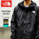 【ポイント5倍★スーパーSALE】ノースフェイス THE NORTH FACE アントラ ジャケット マウンテンパーカー ANTORA JACKET ブラック ミリタリーオリーブ グリーン系 S , M , L , XL 【NF0A7QEY】【新品】 新品 mellow USA企画 フーディー ウインドブレーカー 【古着 mellow楽
