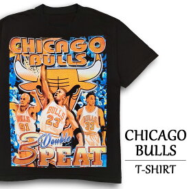 ★30%オフ クーポン 4/30 14時まで★NBA シカゴ・ブルズ Tシャツ 半袖 " Double 3 Peat " CHICAGO BULLS サイズ：メンズ XL 相当 ビッグサイズ ブラック あす楽対応 【新品】