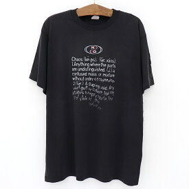 90's HUMEUR DESIGN Tシャツ メッセージプリント Made in CANADA サイズ：XXL ブラック 【古着】 古着 【中古】 中古 mellow 【古着屋mellow楽天市場店】