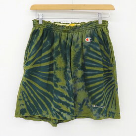 チャンピオン Champion ショートパンツ タイダイ柄 イージー ショーツ TIEDYE short pants サイズ：XXL　グリーン系 【古着】 古着 【中古】 中古 mellow 【古着屋mellow楽天市場店】