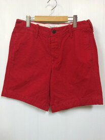 Abercrombie & Fitch/アバクロンビー & フィッチ チノ ショートパンツ 赤 【実寸：W32】【ショーツ】【US古着】【中古】【あす楽対応】【古着屋mellow楽天市場店】