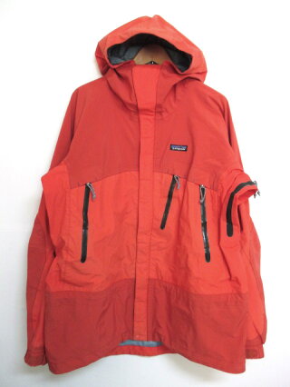 2000年製パタゴニア/patagoniaアイスナインゴアッテックスマウンテンパーカージャケット長袖無地サイズ:Lポップオレンジ【古着】古着【中古】中古mellow【あす楽対応】【古着mellow楽天市場店】【smtb-m】