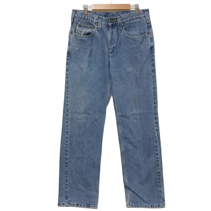 カーハート Carhartt デニム パンツ リラックスフィット 色落ち サイズ:W32 L31.5 ブルー 【古着】 古着 【中古】 中古 mellow Relaxed Fit 【古着屋mellow】 古着屋mellow カーハート ペインターパンツ ブルーデニム ジーンズ 古着 W29 L34