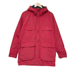 ウールリッチ Woolrich ジップアップ マウンテンパーカー 裏地ウール 長袖 MADE IN USA サイズ：M レッド 【古着】 古着 【中古】 中古 アメリカ製 mellow 【古着屋mellow楽天市場店】