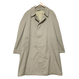 ロンドンフォグ LONDON FOG ステンカラー トレンチコート 無地 長袖 サイズ：46 REG. グレーベージュ 【Maincoats】 【古着】 古着 【中古】 中古 mellow 【古着屋mellow楽天市場店】