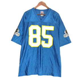 NFL PLAYERS INC. フットボール ジャージ 半袖 "ゲイツ/GATES 85" 両面プリント Vネック Tシャツ サイズ：XL ブルー 【古着】 古着 【中古】 中古 mellow 【古着屋mellow楽天市場店】