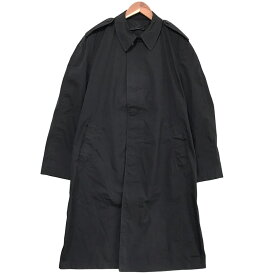 U.S.NAVY オールウェザーコート ステンカラーコート サイズ：40R ブラック 【COAT, ALL WEATHER, MAN'S, BLACK W/REMOVABLE LINER】 【古着】 古着 【中古】 中古 mellow 【古着屋mellow楽天市場店】