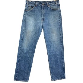 リーバイス Levi's 505 デニムパンツ テーパード 濃いめ サイズ：W36 L32 ブルー 【Levis】 【古着】 古着 【中古】 中古 mellow 【古着屋mellow楽天市場店】