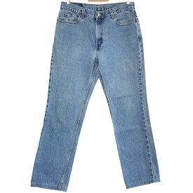 リーバイス Levi's 505 デニムパンツ ローライズ テーパード 色落ち MADE IN U.S.A サイズ：W34 L31 ブルー 【Levis】 【古着】 古着 【中古】 中古 mellow LOW RISE STRAIGHT LEG 【古着屋mellow楽天市場店】