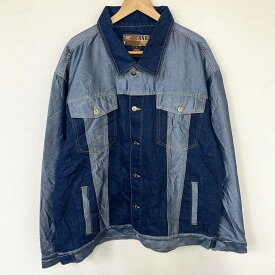 TANK JEANS デニム ジャケット ジージャン 切り替え サイズ：L インディゴ 【古着】 古着 【中古】 中古 mellow 【あす楽対応】【古着屋mellow楽天市場店】