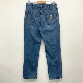 ★30%オフ クーポン 4/30 14時まで★カーハート carhartt デニム パンツ テーパード サイズ：W34 L32 インディゴ 【古着】 古着 【中古】 中古 【あす楽対応】 mellow Relaxed Fit【古着屋mellow楽天市場店】