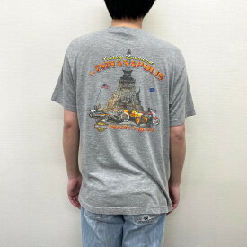 【中古】 ハーレーダビッドソン HARLEY-DAVIDSON Tシャツ 半袖 ロゴ プリント 薄手 サイズ：XL グレー 古着 中古 mellow Bravado ゆうパケット対応 あす楽対応 古着屋mellow楽天市場店