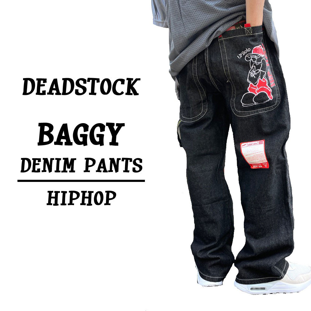 楽天市場】【SP】00's Deadstock バギー デニム ペインターパンツ 刺繍 