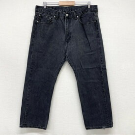 リーバイス Levi's 505 ブラックデニム パンツ テーパード サイズ：W37 L26.5 あす楽対応 【中古】