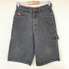 ★10%オフ クーポン 4/2 14時まで★エコー アンリミテッド ecko unltd. DENIM FOUNDRY デニム ペインター ショートパンツ 色落ち ロゴ 刺繍 サイズ：W30 ブラック【古着】 古着 【中古】 中古 【あす楽対応】 mellow 【古着屋mellow楽天市場店】