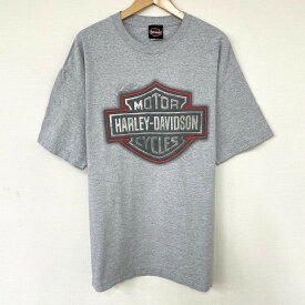 【ゆうパケット対応】ハーレーダビットソン HARLEY-DAVIDSON Tシャツ 半袖 両面 プリント サイズ：XL ヘザーグレー 【古着】 古着 【中古】 中古 mellow ブラヴァド Bravado【あす楽対応】【古着屋mellow楽天市場店】