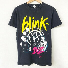 ★20%オフ クーポン 4/30 14時まで★【ゆうパケット対応】 ブリンク 182 blink 182 バンド Tシャツ 半袖 両面 プリント サイズ：S ブラック 【古着】 古着 【中古】 中古 mellow ALSTYLE【あす楽対応】【古着屋mellow楽天市場店】