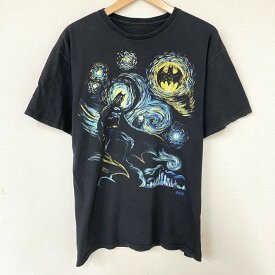 ★20%オフ クーポン 4/30 14時まで★【ゆうパケット対応】DC COMICS バットマン BATMAN Tシャツ 半袖 プリント サイズ：L ブラック 【古着】 古着 【中古】 中古 mellow 【あす楽対応】【古着屋mellow楽天市場店】