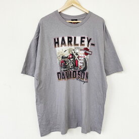 【ゆうパケット対応】ハーレーダビットソン HARLEY-DAVIDSON Tシャツ 両面 プリント TOMB STONE 半袖 サイズ：XXL グレー系 【新品】 新品 mellow 【あす楽対応】【古着屋mellow楽天市場店】