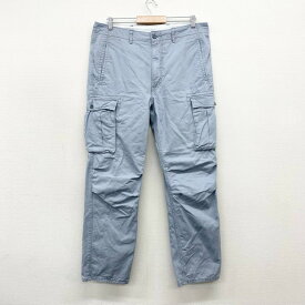 【30％オフ★お得なクーポンあり】US古着 リーバイス Levi's カーゴパンツ コットン 6ポケット サイズ：W37 L32 ビッグサイズ ライトグレー あす楽対応 【中古】