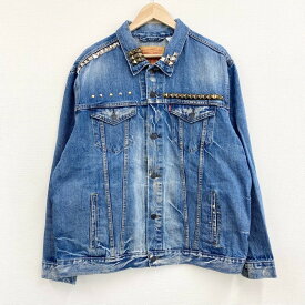 Levi's リーバイス 72334 トラッカージャケット スタッズ デニム ジージャン サイズ：メンズ XXL ビッグサイズ インディゴ ブルー あす楽対応【中古】