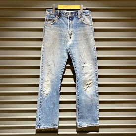 リーバイス Levi's 517 デニム パンツ ブーツカット クラッシュデニム サイズ：W30 L31 インディゴ【中古】