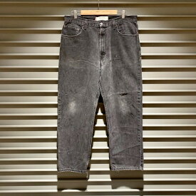リーバイス Levi's 550 ブラック デニム パンツ テーパード リラックスフィット サイズ：W36 L28.5 ブラック【中古】