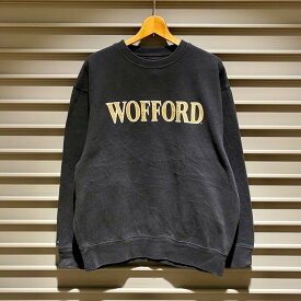 ジャンスポーツ JANSPORT スウェットシャツ プルオーバー トレーナー WOFFORD カレッジ ロゴ プリント 長袖 サイズ：メンズ L ブラック【中古】