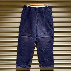 ポロ ラルフローレン POLO RALPH LAUREN チノパンツ ツータック 無地 ANDREW PANT サイズ：W35 L28 ネイビー【中古】