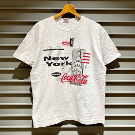 USA製 コカ・コーラ Coca Cola Tシャツ 半袖 企業 プリント サイズ：メンズ M ヘザーグレー ゆうパケット対応【中古】