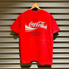 コカコーラ Coca Cola Tシャツ 半袖 企業 ロゴ バックプリント Stedman サイズ：メンズ L レッド ゆうパケット対応【中古】