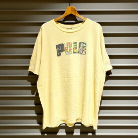 ポロ ラルフローレン POLO RALPH LAUREN Tシャツ 半袖 ロゴ プリント サイズ：メンズ XL相当 ライトイエロー ゆうパケット対応【中古】