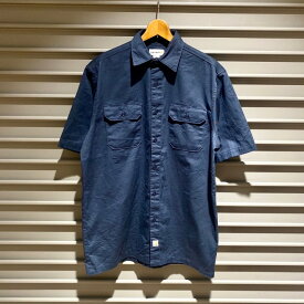 カーハート carhartt ワークシャツ 半袖 無地 サイズ：メンズ L ネイビー 【中古】