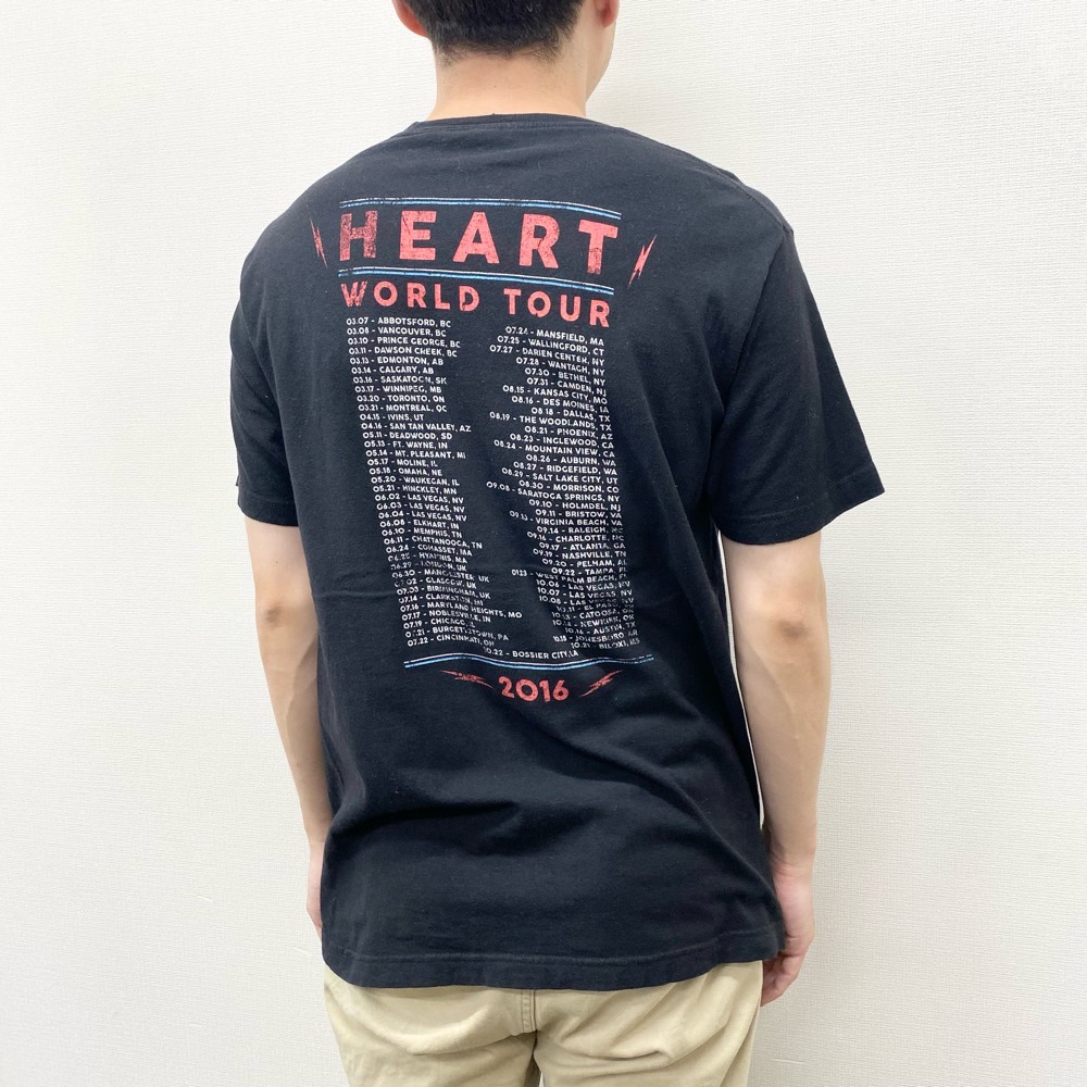楽天市場】US古着 ハート HEART バンドTシャツ 半袖 WORLD TOUR 2016