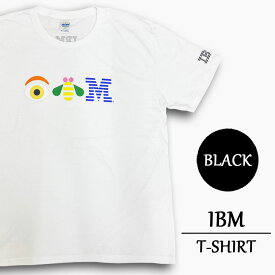 ★30%オフ クーポン 4/30 14時まで★IBM Tシャツ 半袖 アイビーエム Eye-Bee-M グラフィックT 企業 ギルダン GILDAN サイズ：メンズ L,XL ホワイト,ブラック あす楽対応 【新品】