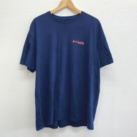 COLOMBIA PFG コロンビア ロゴプリントTシャツ　半袖 サイズ:XL ネイビー 【古着】 古着 【中古】 中古 mellow 【あす楽対応】【古着屋mellow楽天市場店】