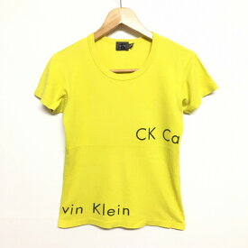 カルバンクライン /Calvin Klein ロゴプリント Tシャツ 半袖 サイズ：Women's S イエロー【古着】 古着 【中古】 中古 mellow 【あす楽対応】【古着屋mellow楽天市場店】