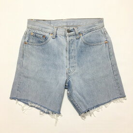 リーバイス/Levi's 501 カットオフ デニム ショートパンツ 実寸：W28　色落ち アイスブルー Made in U.S.A【古着】 古着 【中古】 中古 mellow 【あす楽対応】【古着屋mellow楽天市場店】