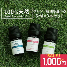 SALE【1000円ポッキリ】アロマオイル セット 【ブレンドオイル も含む 5ml×3本】 シーンで選べるセット 【朝 夜 ブレンド精油 ブレンドオイル 精油 ラベンダー オレンジ ティートゥリー アロマ エッセンシャルオイル ローズマリー グレープフルーツ 使い方】